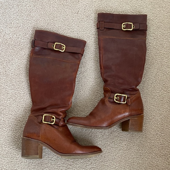 Coach Brown Riding Boots Size 6.5 - Picture 3 of 8